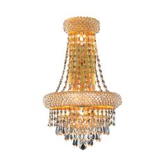 Primo 4 light Gold Wall Sconce Clear Royal Cut Crystal