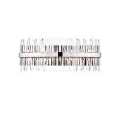 Serephina 30 inch crystal bath sconce in chrome