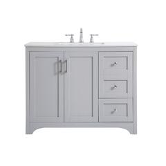 42 inch Single Bathroom Vanity in Grey