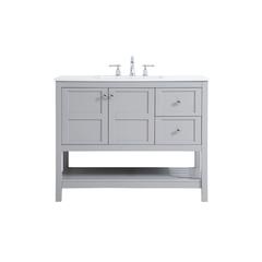 42 inch Single Bathroom Vanity in Gray