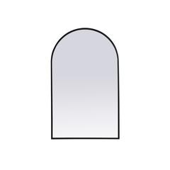 Metal Frame Arch Mirror 22x36 Inch in Black