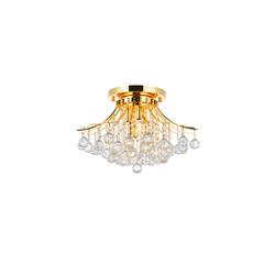 Toureg 6 light Gold Flush Mount Clear Royal Cut Crystal