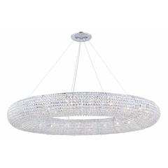 Paris 24 light Chrome Chandelier Clear Royal Cut Crystal