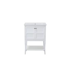 2 Doors Cabinet 24 In. X 18 In. X 34 In. In White