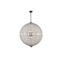 Olivia 8 light Dark Bronze Chandelier Clear Royal Cut Crystal