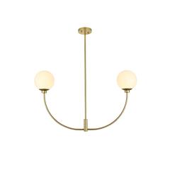 Nyomi 36 inch chandelier in Brass