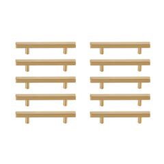 Dior 4" Center to Center Brass Bar Pull Multipack (set of 10)