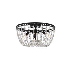 Kylie 16 inch flush mount in black