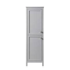 20 Inch Wide Bathroom Linen Storage Freestanding Cabinet In Grey