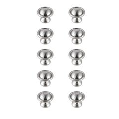 Kadea 1.2" Diameter Brushed Nickel Mushroom Knob Multipack (Set of 10)
