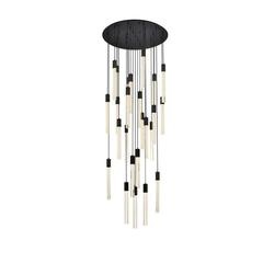 Weston 25 lights pendant in black