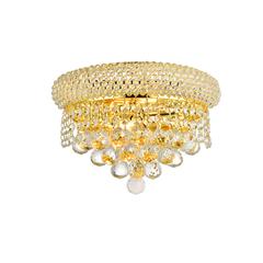 Primo 2 light Gold Wall Sconce Clear Royal Cut Crystal