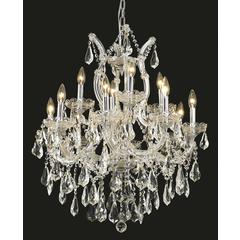 Maria Theresa 13 light Chrome Chandelier Clear Royal Cut Crystal