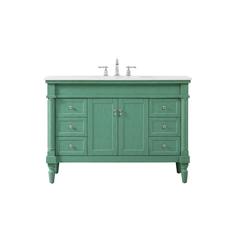 48 inch Single Bathroom vanity in vintage mint