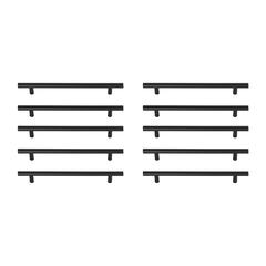 Quinn 7-9/16" Center to Center Matte Black Bar Pull Multipack (set of 10)