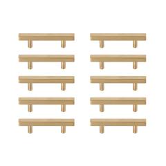 Dior 3" Center to Center Brass Bar Pull Multipack (set of 10)