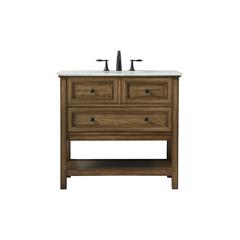 36 inch Single bathroom vanity in driftwood