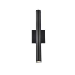 Raine Integrated LED wall sconce in black