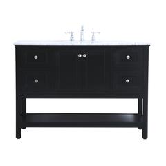 48 in. Single bathroom vanity set in Black