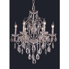St. Francis 6 light Chrome Chandelier Clear Royal Cut Crystal