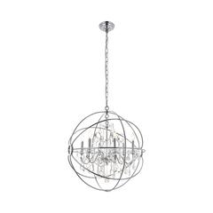 Cordelia 6 Light Chrome Crystal Pendant