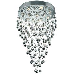 Galaxy 8 light Chrome Chandelier Clear Royal Cut Crystal