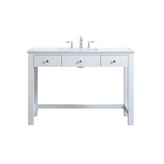 48 Inch ADA Compliant Bathroom Vanity In White
