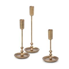 Antique Gold Colonial Taper Holders