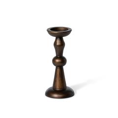 Manor Hearth Wood Candle Holder Small