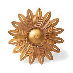 Aged Copper Wall Sunflower, Large