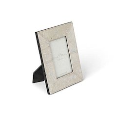 Paint Spattered Hide Photo Frame, Small, Holds 4x6" Photo