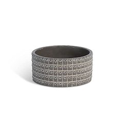 Rivet Pattern Low Planter