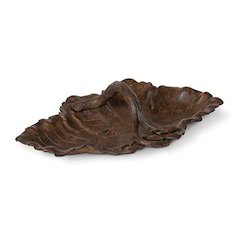 Cast Aluminum Grape Leaf Basket Large
