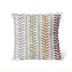 Embroidered Vine Pattern Pillow