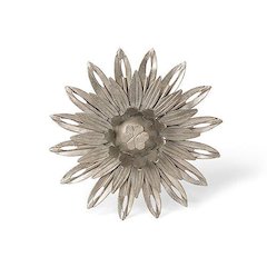 Aged Nickel Wall Sunflower, Small