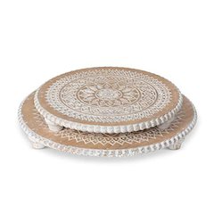 Dreamcatcher Pattern Wooden Chargers Set of 2