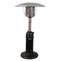 SUNHEAT Traditional Round Design Tabletop Patio Heater  Golden Hammered