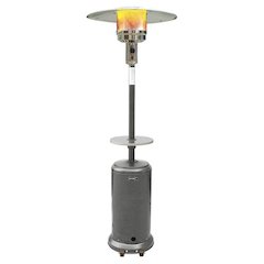 SUNHEAT Classic Umbrella Design Portable Propane Patio Heater with Drink Table