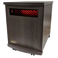Original SUNHEAT USA1500-M Infrared Heater - Charcoal Walnut