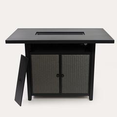 55 Inch Outdoor Rectangular 40,000 BTU Propane Barstool Firetable
