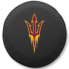 28 1/2 x 8 Arizona State Tire Cover with Pitchfork Logo
