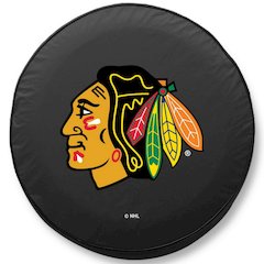 28 1/2 x 8 Chicago Blackhawks Tire Cover