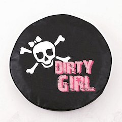Dirty Girl (Skull) Tire Cover