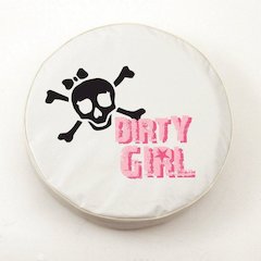 Dirty Girl (Skull) Tire Cover