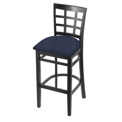 3130 30" Bar Stool with Black Finish and Graph Anchor Seat
