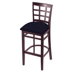 3130 30" Bar Stool with Dark Cherry Finish and Canter Twilight Seat
