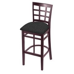 3130 30" Bar Stool with Dark Cherry Finish and Graph Coal Seat