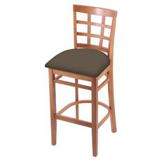 3130 30" Bar Stool with Medium Finish and Canter Earth Seat