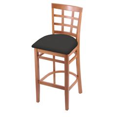 3130 30" Bar Stool with Medium Finish and Canter Iron Seat