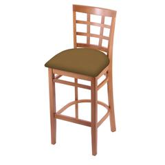 3130 30" Bar Stool with Medium Finish and Canter Saddle Seat
